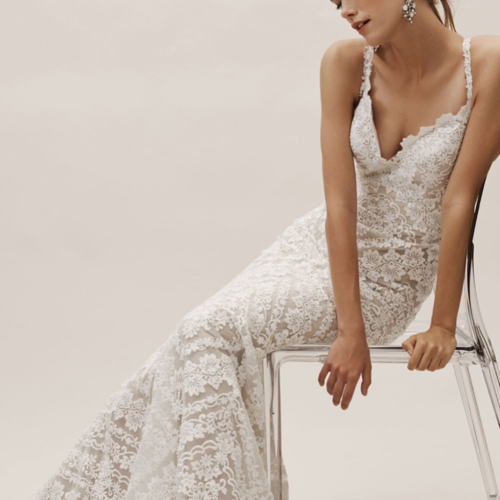 BHLDN Wedding Dress Size 10 - Picture 2 of 7